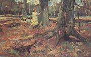 Vincent Van Gogh Girl in White in the Woods (nn04) china oil painting reproduction